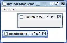 InternalFrameDemo has multiple internal frames, managed by a desktop pane