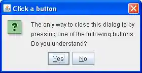 Explicitly used the JOptionPane constructor