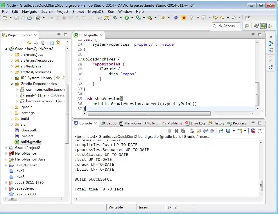 Gradle IDE Pack project