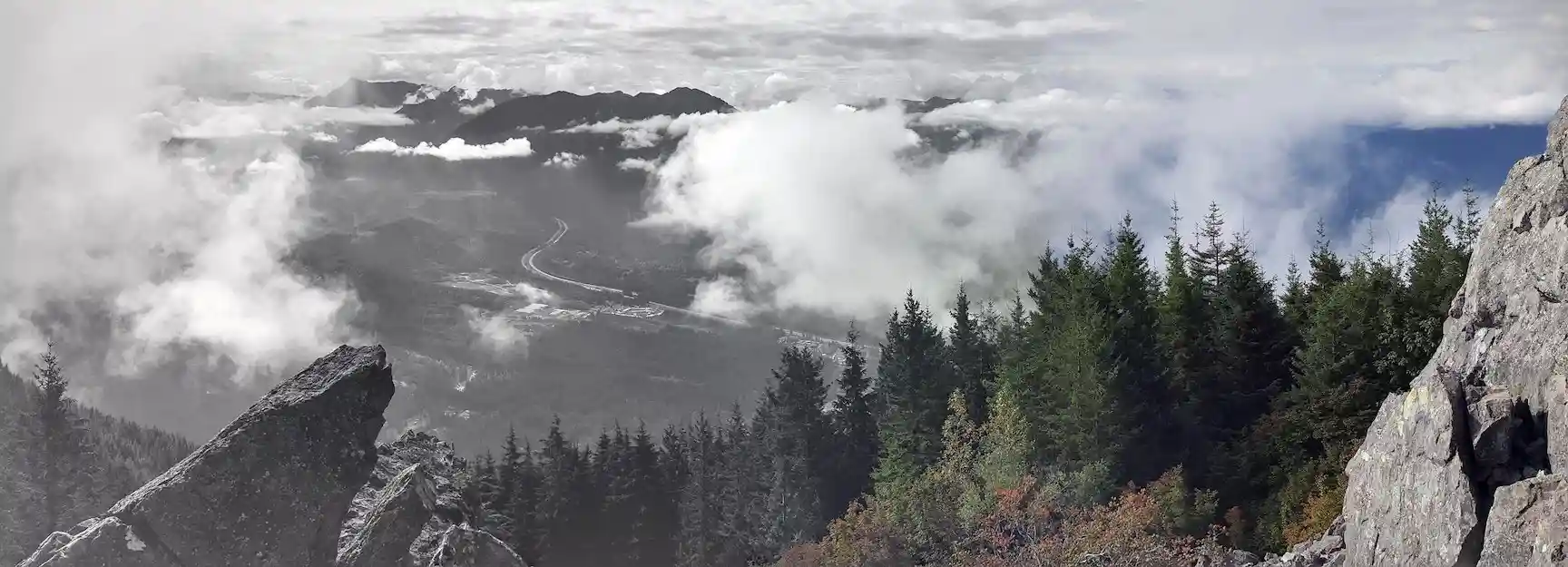 Google photos generated panorama from Mt. Si