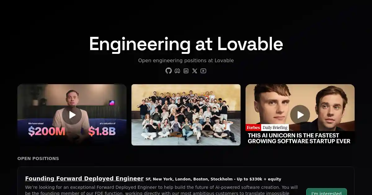 Lovable jobs