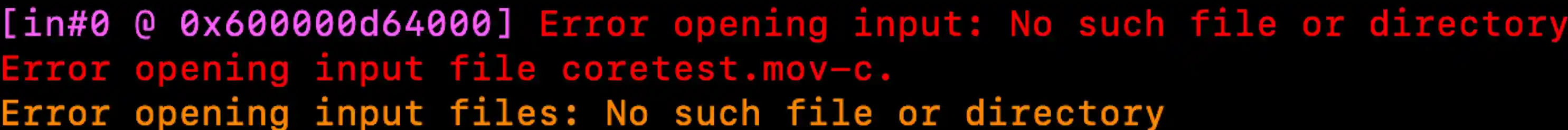 missing space typo error message