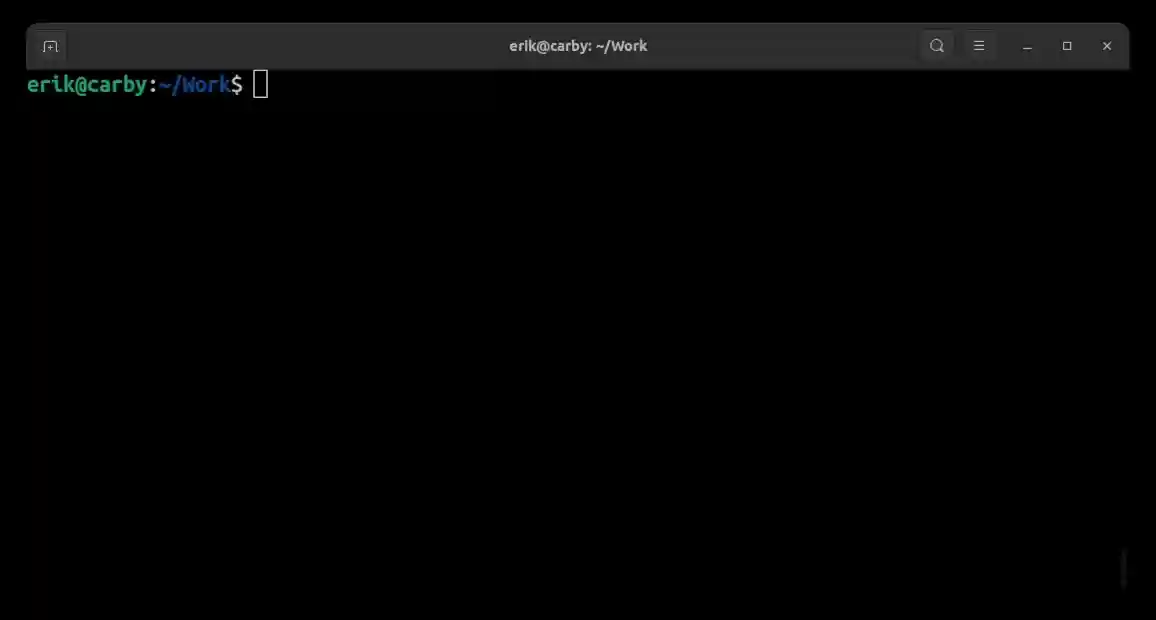 gif showing a CMake build of HelloWorld example.