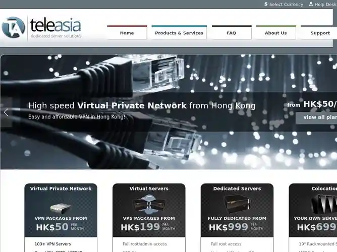 The website screenshot for https://www.tele-asia.net/