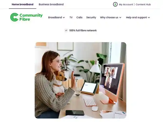 The website screenshot for https://www.boxbroadband.co.uk