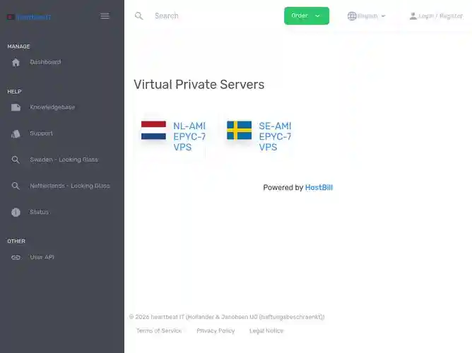The website screenshot for https://heartbeat-it.com
