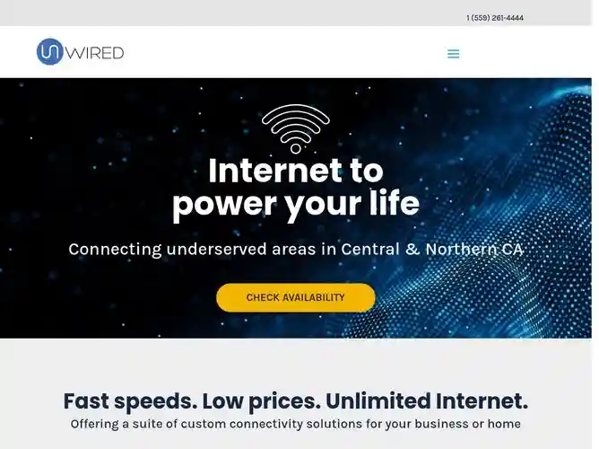 The website screenshot for http://getunwired.com