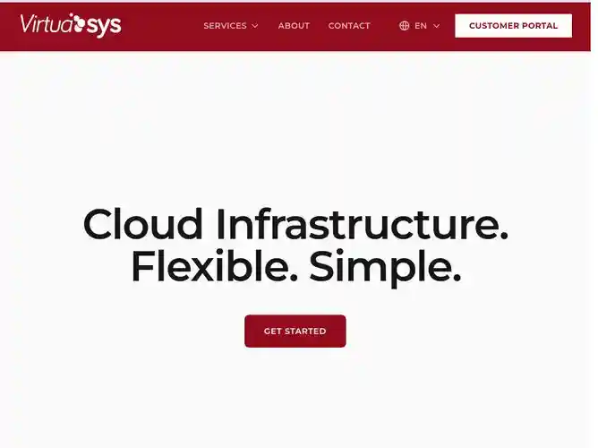 The website screenshot for https://www.virtuasys.eu