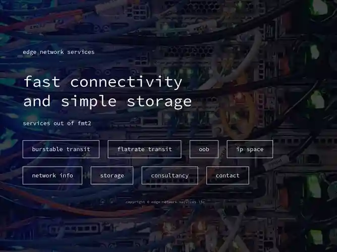 The website screenshot for https://edgens.net