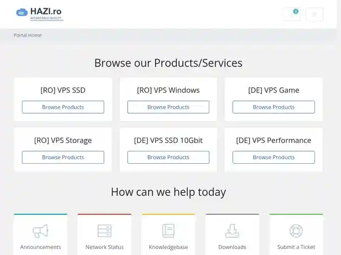 The website screenshot for https://www.hazi.ro