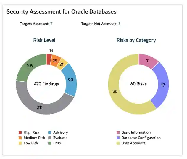 Screenshot of a Security assessment, simplified view