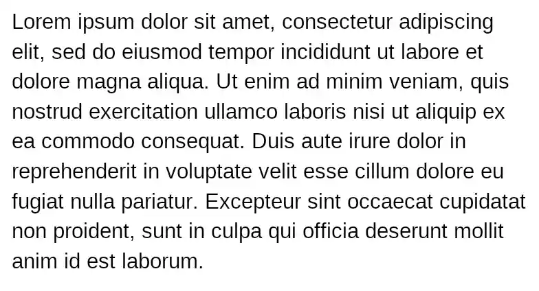 Figure 2: Example of line breaking after zoom.