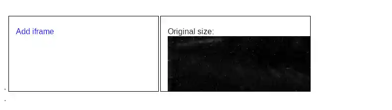 Figure 5: Rendering of an iframe.
