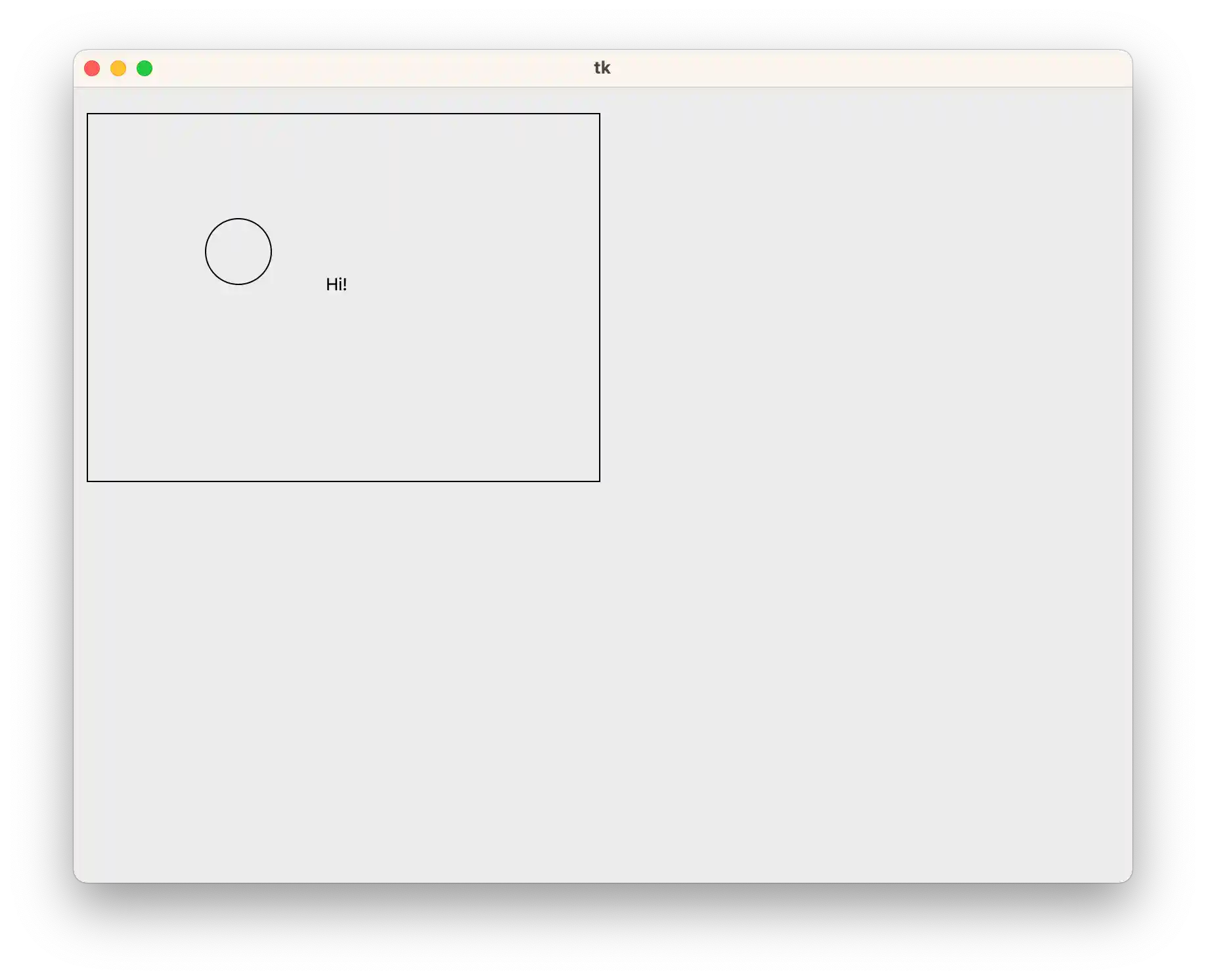 Figure 2: The expected example output with a rectangle, circle, and text.