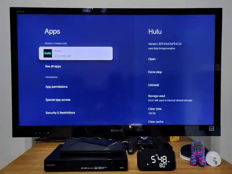 App Storage on Google TV