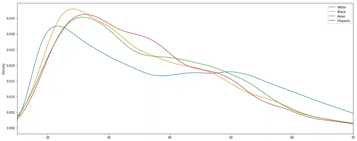 Race Age Traffic Stop Distribution
