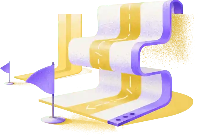 Illustration Finish Road