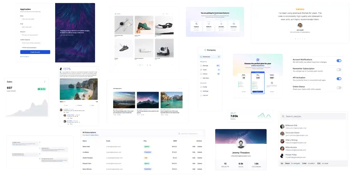 Preview Tailkit's Tailwind CSS components