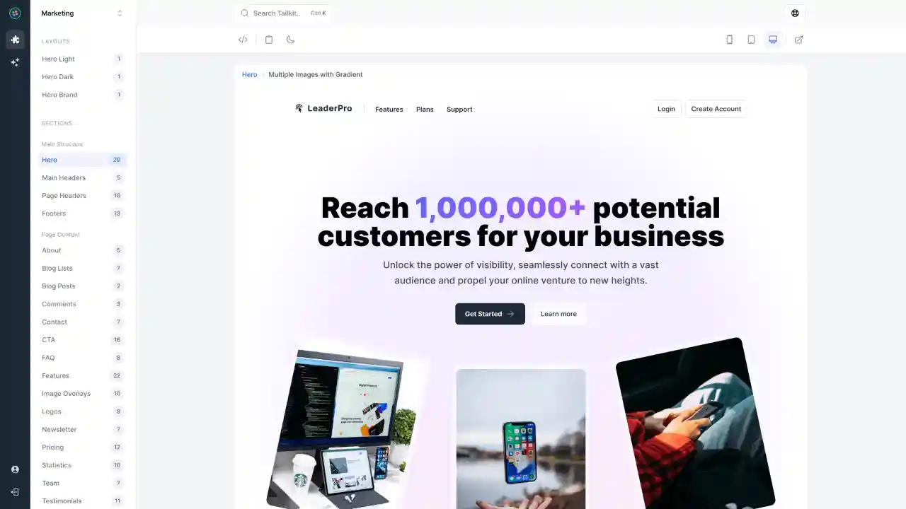 Tailkit's web application