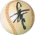 Artwork of Ninten's Nagashima-signed ball.