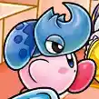 Beetle Kirby with the Hornhead Helmet headgear in Find Kirby!! Full of Kirby