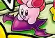 Two Kirbys riding a Shadow Star in Find Kirby!! Big Gathering at the Party!