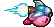 Animated sprite of 'Jet Headbutt' / 'Jet Dash' from Kirby Super Star Ultra