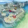 Group artwork featuring Kirby using a Charge Tank