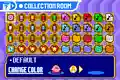 Screenshot of the completed Collection Room from Kirby & The Amazing Mirror, with the Notes in the upper-right corner