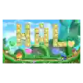 Guest Star ???? Star Allies Go! credits picture from Kirby Star Allies, featuring four allies throwing Friend Hearts in a HAL Room
