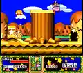 Hopping over one more tree stump in Fall to reach the door to the boss