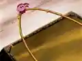 Kirby is nearly tossed out of the sumo ring in the final fight.