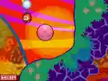 Kirby using Balloon in Canvas Canyon