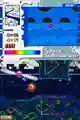Kirby carefully floats by a spiky bar.