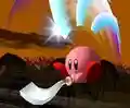 Kirby using Final Cutter in Super Smash Bros. Melee