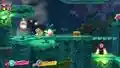 Approaching a stake in Kirby Star Allies