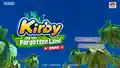 Title screen for the Kirby and the Forgotten Land demo