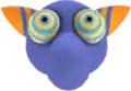 Hyness' head, which is applied to his model when he is unhooded