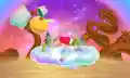 Kirby flying past the milestones