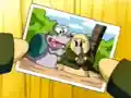 A photo of Escargoon and Professor Curio appraising a fossil