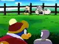 King Dedede and Escargoon investigate the new phenomenon in Cappy Town.