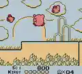 Kirby and some Tookeys in Kirby's Dream Land