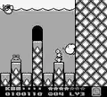 Kirby using the Water Gun in Kirby's Dream Land 2