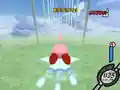 Kirby uses the Winged Star to try and get a high score in Kirby Air Ride