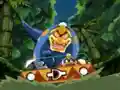 The D-Rex pursues the tour boat down the river.