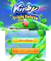 Title and stage selection screen for the Kirby: Triple Deluxe demo