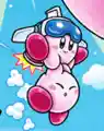 Jet Kirby in Find Kirby!! (World of Clouds)