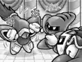 Sword Knight thoroughly enjoying how upset he's making Blade Knight.
