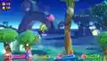 The team fly up to reach a high-hanging nut.