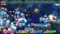 The Waddle Dee ball explodes at the door is reached.